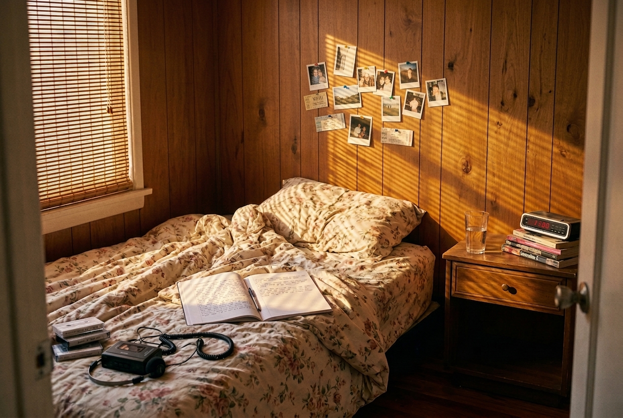 A sunlit bedroom